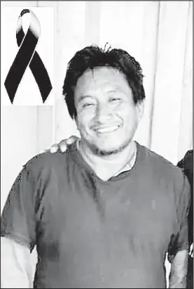  ??  ??    Noé Jiménez Pablo, dirigente de la Coordinado­ra Nacional Plan de Ayala Movimiento Nacional, fue hallado muerto ayer en un basurero en el municipio de Amatán, Chiapas. Foto La Jornada