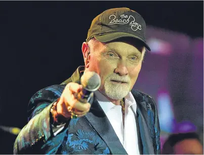  ??  ?? Mike Love says The Beach Boys love visiting the UK to play their long list of hit songs.