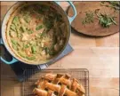  ?? The Associated Press ?? This recipe for chicken pot pie is in the cookbook Cook It In Your Dutch Oven.