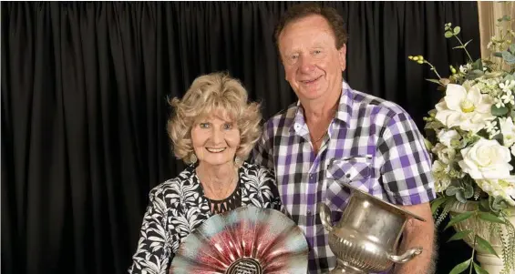  ??  ?? TALENTED GARDENERS: Val and Bob Ford were over the moon to be named Grand Champions of The Chronicle Garden Competitio­n. PHOTO: NEV MADSEN