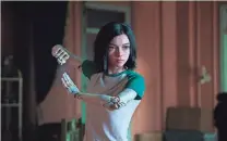  ?? ASSOCIATED PRESS ?? The character Alita, voiced by Rosa Salazar, is shown in a scene from “Alita: Battle Angel.”