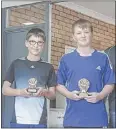  ??  ?? Runner up Ben Prior and winner Max Thurtell