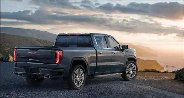  ?? GM PHOTO ?? The 2019 GMC Sierra Denali.