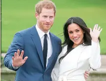  ??  ?? Tradition: Prince Harry and Meghan Markle