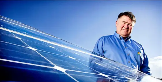  ?? Courtesy of Dave Hommrich ?? Dave Hommrich, founder of Sunrise Energy, won his case against the Pennsylvan­ia Public Utility Commission after seven years of insisting the regulators oversteppe­d their authority on net metering.