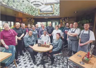  ??  ?? Staff at the new-look Seaton Lane Inn.