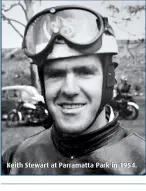  ??  ?? Keith Stewart at Parramatta Park in 1954.