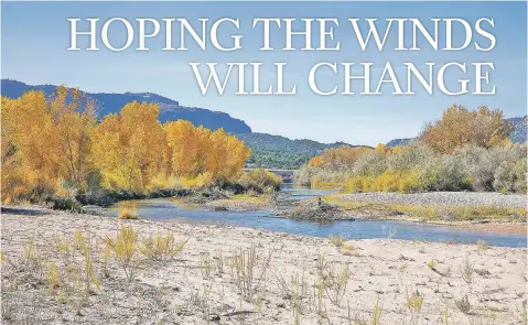  ?? MATT DAHLSEID/NEW MEXICAN FILE PHOTO ?? The navigable water rule that the U.S. Environmen­tal Protection Agency issued earlier this year removed federal regulation for polluted streams and storm runoff flowing into major waterways such as the Rio Grande.