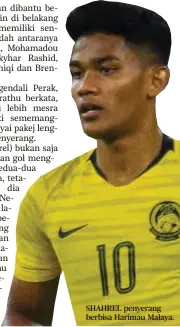  ??  ?? SHAHREL penyerang berbisa Harimau Malaya.