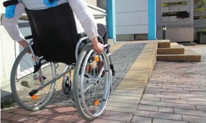  ?? Photograph: RioPatuca/Alamy ?? For Tristan, a fully accessible house requires flat outdoor paths, ramps and level access to rooms (such as the ramp pictured), wide doorways, grab rails, and modified taps and light switches.