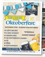  ??  ?? The Cheshire Lines in King Street, Southport, is holding its Chesh Oktoberfes­t, this weekend