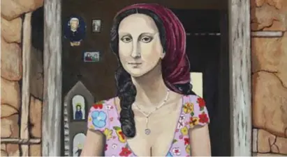  ?? ?? Mais de 100 releituras da Mona Lisa estão na exposição Novos Olhares para Mona Lisa