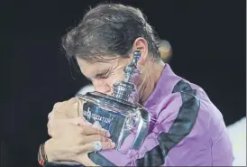  ?? FOTO: AP ?? Rafa Nadal, vigente campeón del US Open y también de Roland Garros