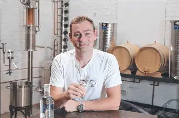  ??  ?? Wolf Lane Distillery co-owner Darren Barber believes Covid restrictio­ns may have cost his business up to $750,000 and is calling for a time frame for the lifting of restrictio­ns.