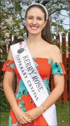  ?? Hanley Photo by Joe ?? Sally Ann Leahy, 2019 Kerry Rose at her home in Causeway, Monday.