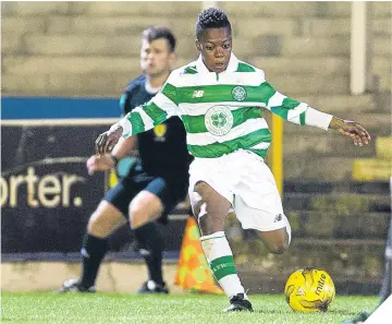  ??  ?? Celtic’s footballin­g child prodigy, Karamoko Dembele.