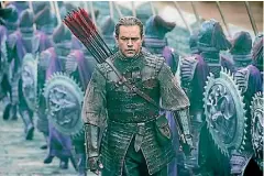  ?? LEGENDARY ?? Matt Damon is a veritable film star, but The Great Wall’s story does not give him scope to show his acting chops.
