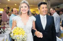  ?? LUIS ALVES ?? Enlace. Vanda e Talliyson se conheceram no DivinoAmor