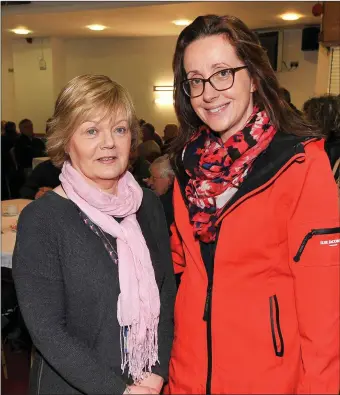  ??  ?? Helen O’Sullivan and Marie Sheehan, both Cork County Council, at the launch of Cork County Council’s physical activity &amp; wellbeing office in the Northern Division, at Mallow GAA Sports Complex.