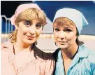  ??  ?? ‘They called it a partnershi­p, but it was all Vic’: with Victoria Wood in 1980