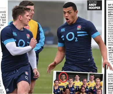  ?? GETTY IMAGES
PICTURE: ANDY HOOPER ?? Chance to shine: Burrell trains with Owen Farrell and (right), during his time at Leeds where Lancaster was in charge of the academy