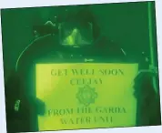  ??  ?? robots: Ceejay was fascinated with the Garda Water Unit’s video message family: Ceejay with his mum and dad Susan and Marcus McArdle