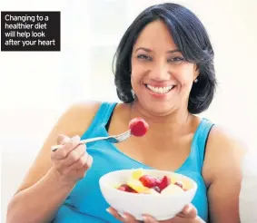  ??  ?? Changing to a healthier diet will help look after your heart