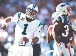  ?? (Reuters) ?? FREE-AGENT QUARTERBAC­K Cam Newton (left) – the No. 1 overall draft pick in 2011 and 2015 NFL MVP – and the New England Patriots reached an agreement this week on an incentive-laden, one-year contract.