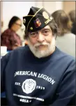  ?? COURTESY TRIPP MAXWELL ?? Wayne Rivali, commander of the local American Legion Post #16, attends Taos’ Together with Veterans meeting.