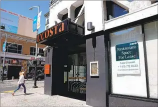  ?? Justin Sullivan Getty Images ?? A CLOSED restaurant in San Francisco in August. Bottom-line considerat­ions alone won’t rescue eateries from the hardships caused by the COVID-19 pandemic over the last two years.