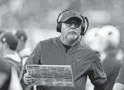  ?? [AP PHOTO] ?? Arizona Cardinals head coach Bruce Arians watches during the first half of a game on Sept. 17 against the Indianapol­is Colts in Indianapol­is, Ind. After a month on the road, the Cardinals finally get to play one at home against the Dallas Cowboys on...