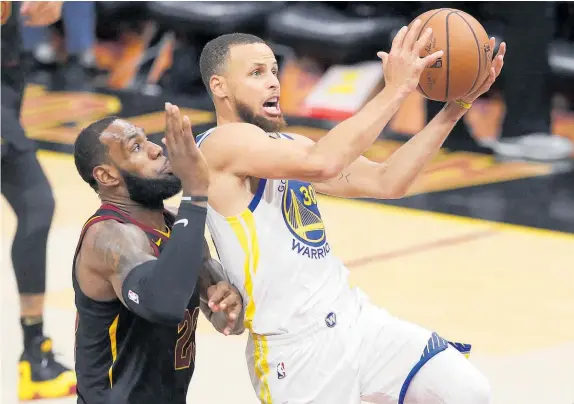  ?? Photo / AP ?? High-profile NBA showdowns between the likes of LeBron James and Steph Curry attract plenty of interest from Kiwi punters.