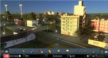  ?? ?? Cities:skylines running on Google Stadia.