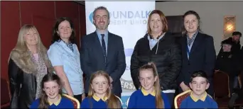  ??  ?? 3rd Prize: Gaelscoil Dhún Dealgan. Quiz Team: Aisling Glenholmes, Ros Ní Chonchuir, Aoibheann Ní Mhuiri agus Tiarnan O’Coinne.