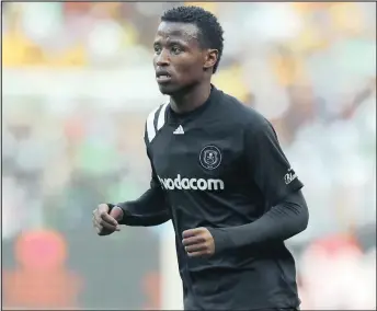  ?? Isithombe: BACKPAGEPI­X ?? UTHAMSANQA Sangweni omunye wabadlali abasuke kwiChippa United bajoyina i-Orlando Pirates