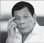  ??  ?? Rodrigo Duterte