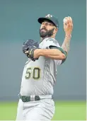  ?? JAMIE SQUIRE/GETTY IMAGES ?? Pitcher Mike Fiers — the whistleblo­wer — was called a snitch by former star David Ortiz and issued death threats by others.