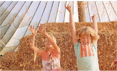  ?? FOTO: DANIELA WEBER/FERIENHOF WÜBBOLD/DPA-TMN ?? Spaß im Stroh und vieles mehr bietet der Ferien- und Erlebnisho­f Wübbold.