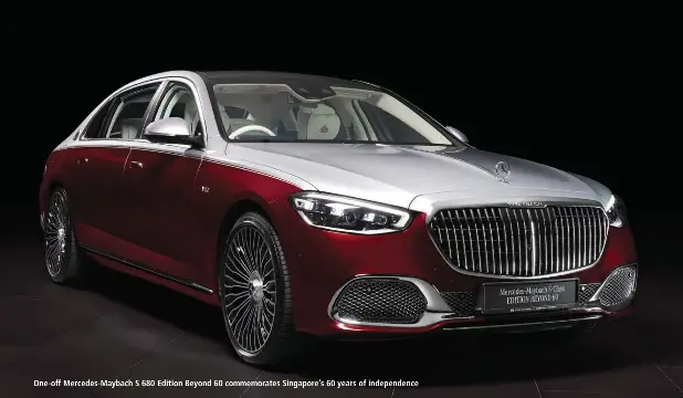 Mercedes-Maybach S 680 Edition Beyond 60 is uniquely Singapore ...