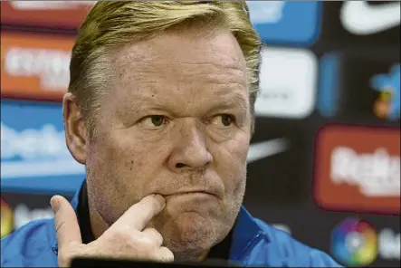  ?? FOTO: MANEL MONTILLA ?? Ronald Koeman estuvo elegante y quiso restar importanci­a a lo sucedido el pasado domingo