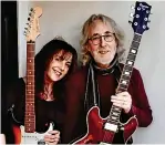  ?? ?? Carrie Martin and Gordon Giltrap will be combining their musical talents for a show at Alstonefie­ld Village Hall