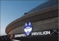  ?? Jessica Hill / Associated Press ?? Harry A. Gampel Pavilion arena for the UConn Huskies basketball program in Storrs on Oct. 12, 2018. The UConn athletic budget deficit increased to $43.5 million.