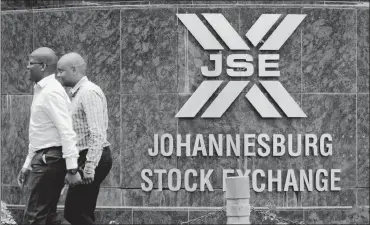  ?? PHOTO: BLOOMBERG ?? According to the JSE listing requiremen­t, companies without a profit history only have to raise R500 million in equity. In Sagarmatha’s case, this was R3 billion.