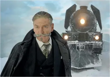  ??  ?? Kenneth Branagh directs and stars in Murder on the Orient Express.