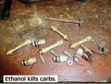  ??  ?? Ethanol kills carbs.