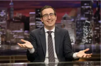  ?? ERIC LIEBOWITZ/THE ASSOCIATED PRESS FILE PHOTO ?? John Oliver’s Last Week Tonight, known for being wry about seemingly dry topics, begins its fifth season Sunday.