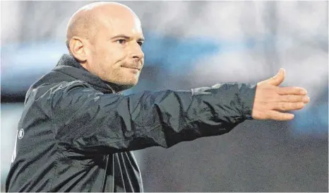  ?? ARCHIVFOTO: BODON ?? Gibt gegen den FC Singen erstmals die Richtung beim TSV Aach-Linz vor: der neue Trainer Patrick Hagg.