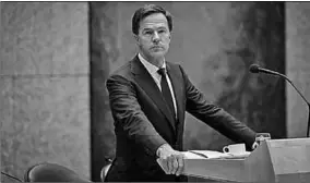  ??  ?? Nederlands­e Premier Mark Rutte. (Foto: ANP)