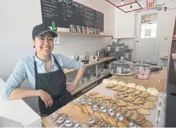  ?? RICK MADONIK TORONTO STAR ?? Stephanie Doung is the co-owner of Roselle Desserts, which has organized its third Charity Cookie Social as a way to show off experiment­al desserts.