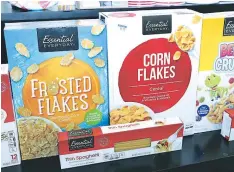  ??  ?? Una variedad de cereales están disponible­s con esta nueva alianza que estableció Supermerca­dos La Colonia.